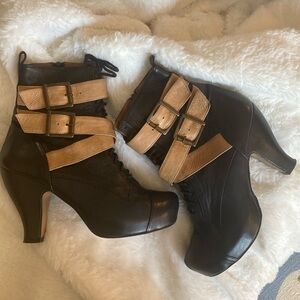 Topshop Soft Leather Ankle Boots